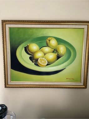 Green Pears Still Life Wall Art - Unbranded